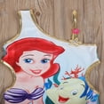 thumbnail image 3 of Little Girls Mermaid Swimsuit  Cartoon One-Shoulder Swimwear One Piece Bathing Suit, 3 of 6