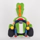 thumbnail image 4 of Sanei Boeki MKW01 Super Mario Kart World Yoshi Plush Toy W6.7 x D10.6 x H9.1 inches (W17 x D27 x H23 cm), 4 of 5