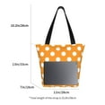 thumbnail image 3 of Balery Orange And White Polka Dot Bolsa de Hombro con Diseño, Bolsa Grande y Duradera, Bolsa Versátil para Compras, 3 of 6