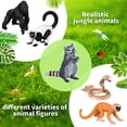 thumbnail image 4 of Juego de figuras de animales de la selva tropical de Jexine, paquete de 25 con árboles, 4 of 7