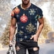 thumbnail image 1 of Tops para hombre, blusas y camisas de manga corta con cuello redondo para hombre, jersey informal con cuello redondo estampado para hombre, pantalones cortos deportivos para fitness, blusa de poliéste, 1 of 5