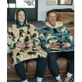 thumbnail image 2 of Lazy One Oversized Blanket Hoodie, Comfortable Sleepwear, Oversized Hoodies for Women and Men, One Size Fits All Wearable Blankets (Bigfoot), 2 of 6