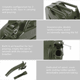 thumbnail image 6 of 10L (2.64 Gal) Army Green Military Fuel Can - DOT Approved 0.8mm Steel Gas Canister w/ Spill-Free Inverted Oil Pipe | For Gasoline, Diesel, Kerosene | Tactical Portable Design, 6 of 10