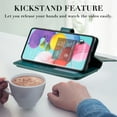 thumbnail image 5 of Dteck Folio Wallet Case For Samsung Galaxy A51Model SM-A515 (not Fit A51 5G), [ 9 Cedit Card Slots & Cash Pocket] Soft PU Leather Magnetic Case with Stand, Multi-function Purse Phone Case, Green, 5 of 9