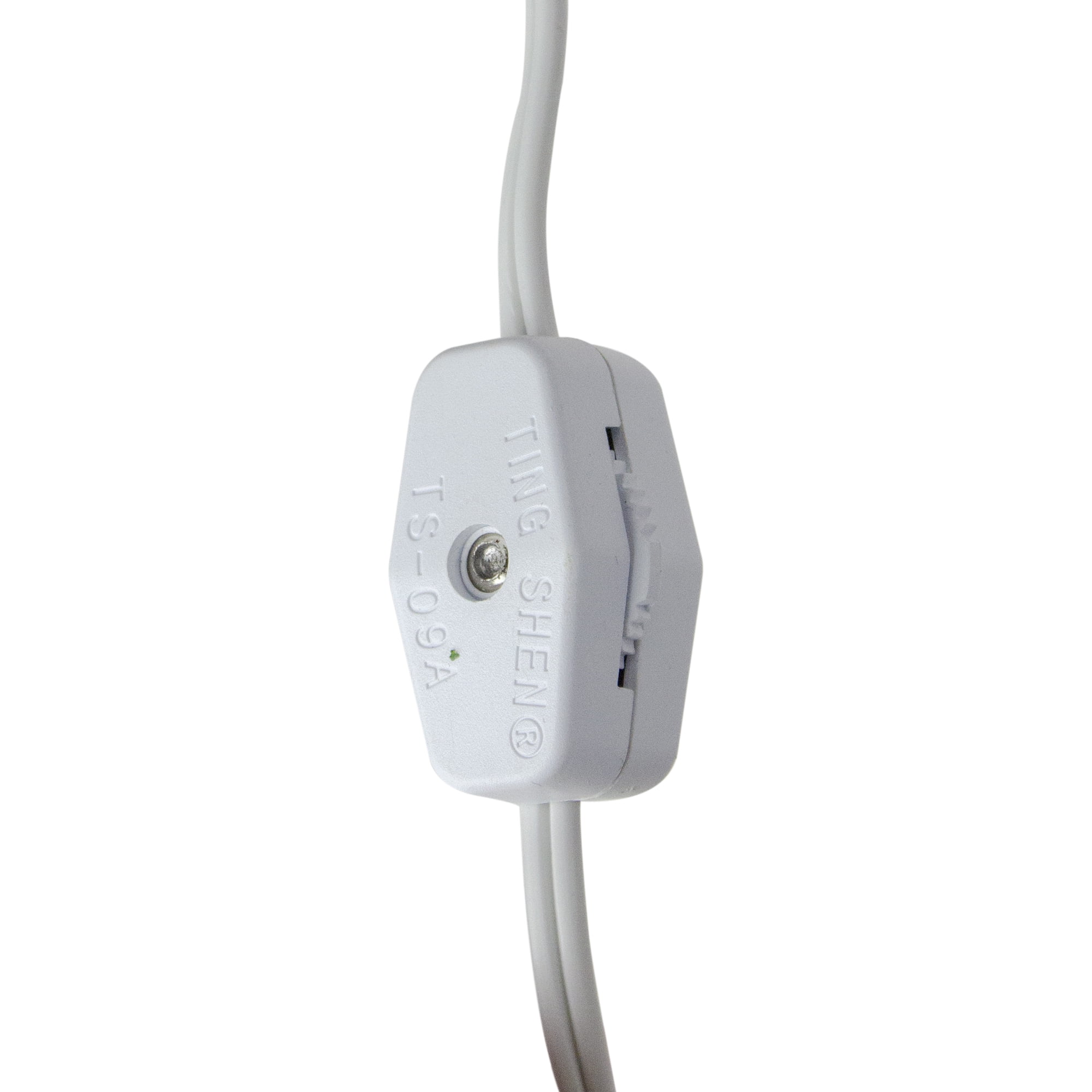 Northlight Christmas Village Replacement C7 Single Light Cord 6' White Wire - 72"