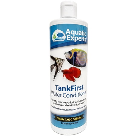 TankFirst Complete Aquarium Water Conditioner - Fish Water Conditioner, Instantly Removes Chlorine, Chloramines, and detoxifies Ammonia from Fish Tank (TankFirst Regular, 500 ml) S301