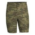 Men's and Big Men's Synthetic Flat Front Shorts, 9" Inseam