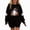 Black, variant on WAVSUF Kids Girls Halloween Sweatshirt, Loose Fit Long Sleeve Round Neck Festive Fall Casual Pullover Orange 7-8