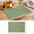 thumbnail image 6 of Sage Green Linen Placemats Set of 8, Farmhouse Pure Color Country Farm Non-Slip Place Mats Washable Table Mats for Kitchen Dining Table Decorations Indoor/Outdoor, 6 of 9