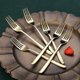 thumbnail image 3 of Juego de cubiertos de acero inoxidable de 6 piezas de 8 pulgadas, tenedores de postre, tenedores de mesa, tenedores de ensalada para el hogar., 3 of 5