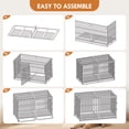 thumbnail image 5 of YIYADO 61" Extra Large Heavy Duty Dog Crate, Dog cage, Strong Metal Dog Kennels and Pens Crates for Large Dogs, 5 of 7