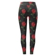 thumbnail image 4 of WAYUTE Womens Leggings Tummy Control Printed Training Exercise Stretchy Fit Trendy Yoga Trousers for Daily Wear 6XL, 4 of 5