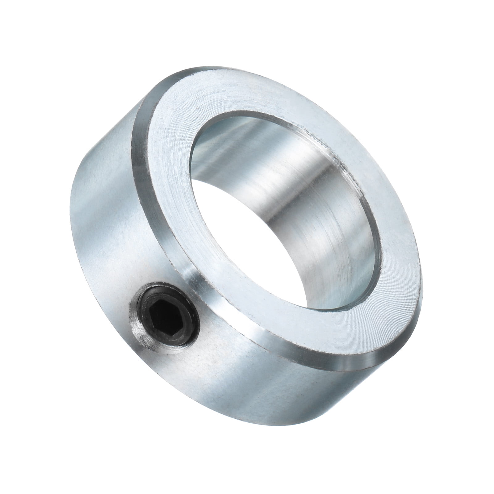 4 Packs Set Screw Shaft Collars 1-1/4" Bore Zinc Plated Steel Shaft Collars, 2" OD, 11/16" Width, with Hex Key