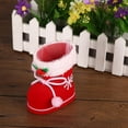 thumbnail image 4 of Botas De Navidad Decoración del árbol de Navidad adornos botas de Navidad flocado rojo bolsas de dulces Wdftyju Libre de BPA, 4 of 8
