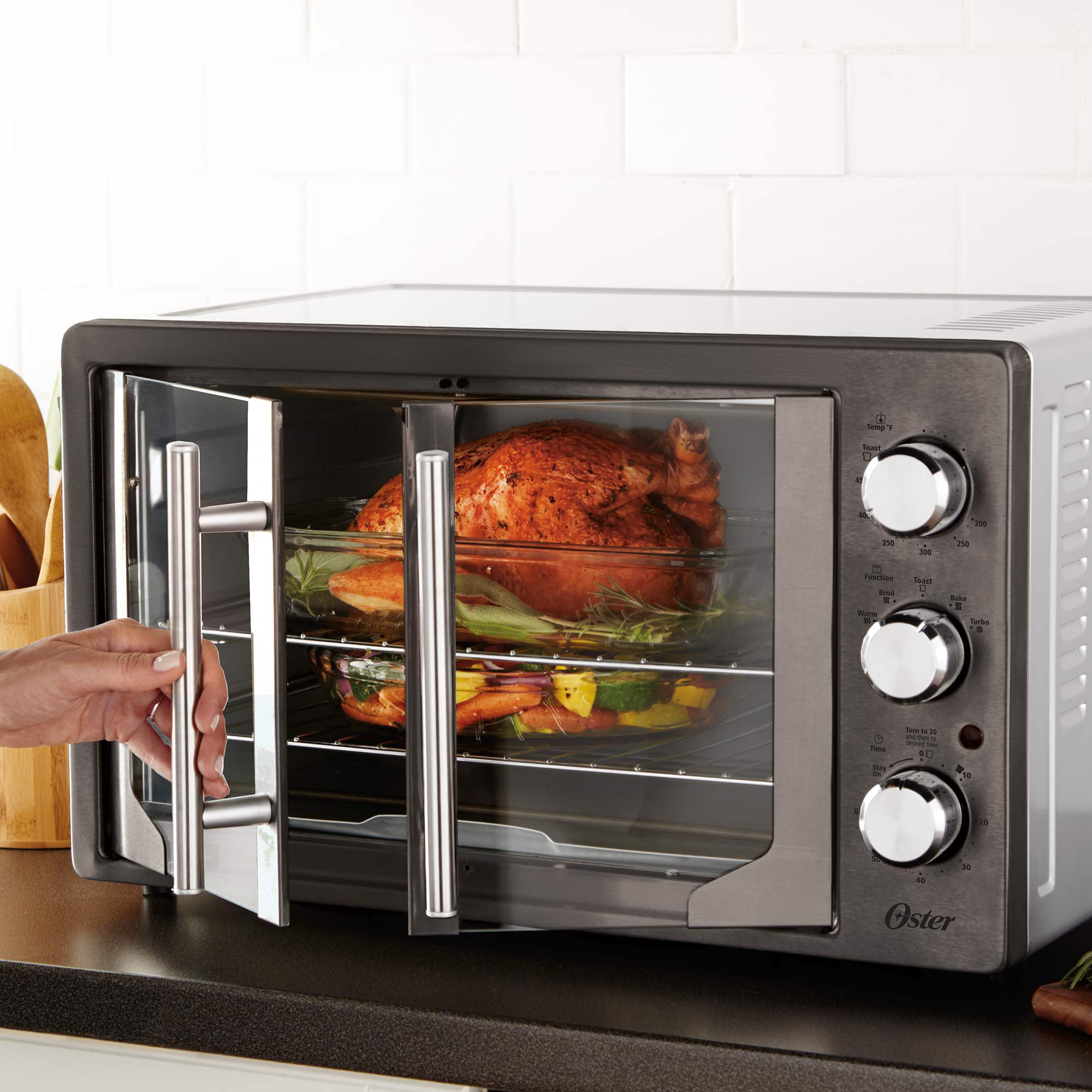  Oster Convection Oven, 8-in-1 Countertop Toaster Oven