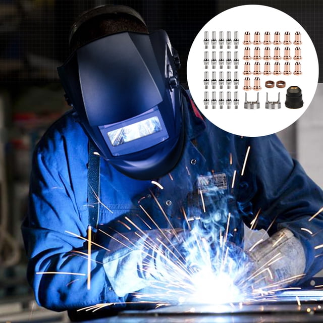 45 PCS Cutting Accessories: Plasma Cutting PT40/60 Electrode Nozzle 51318/52582 Protective Cover Corner Screwdriver Screwdriver Bit Set Computer Mat Star Screwdriver Set Cmmt12038 Precision