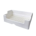 thumbnail image 5 of Rabbit Litter Boxes Pet Toilet Potty Corner Toilet with Grid Small Animals Litter Tray Corner Toilet Box for Bunny Guinea Pig, 5 of 10