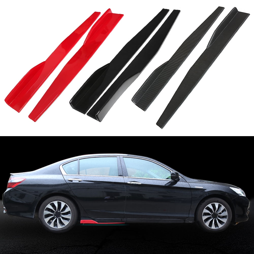 Mulanimo Pair Universal Car Side Skirt Splitters Winglet Side Wings Bumper Car Bumper Body