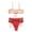 Beige Red Burgundy, variant on Disney Moana Women's 2-Piece Swimwear Bikini Set Beige Red Burgundy