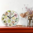 thumbnail image 2 of SKYSONIC Easter Eggs Wall Clock 10 Inch Silent Non Ticking Round Clock Oil Painting Clock Easy to Read Clock for Living Room Bedroom Bathroom Home Decor, 2 of 7