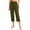 Army Green, variant on Staron Summer Cropped Pants for Women Casual Loose Elastic Waist Pocket Pants Stretchy Comfy Lounge Capri Pants, Gray M