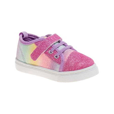 

Nanette Lepore Girls Fuchsia & White Glitter Sneaker 7