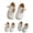 Beige, variant on Girls Leather Ballet Shoes Wide Toe Flats Elegant Pearl Princess Shoes Ballerina Mary Janes for Infant/Toddler/Little/Big Kids