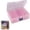 A_Red, variant on Bead Organizer Box, 15 Pcs Small Beads Organizers and Storage, Plastic Mini Clear Storage Containers Boxes with Hinged Lid for Collecting Small Items, Beads, Jewelry, Business Cards, Crafts, Clear