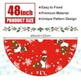 thumbnail image 3 of Christmas Tree Skirt Red Tree Skirts Boxer Xmas Tree Skirt Tree Mat 48 Inch Dog Winter Christmas Decorations for Home, 3 of 6