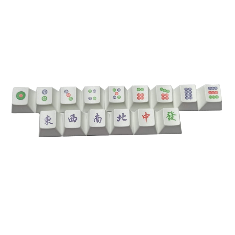 15Pcs PBT OEM Mahjong Keycap Dye Sublimation Keycap Mechanics Keyboard