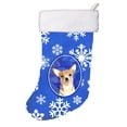 thumbnail image 1 of Carolines Treasures RDR3011-CS 11 x 18 In. White Snowflake Chihuahua Christmas Christmas Stocking, 1 of 2
