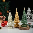 thumbnail image 6 of Resin Christmas Tree Figurine, Elegant Tabletop Decor for Holiday Home Office Mantel Centerpiece, Festive Indoor Xmas Decoration Gift Idea(Gold), 6 of 7