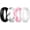 Pink & Fuchsia, White, Black, White & Gray, variant on 7-Pack Breathable Designed Silicone Wedding Ring for Women, Size 9