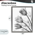 thumbnail image 4 of Stupell Industries Contemporary Minimalist Tulip Fan Gray Floating Frame Canvas Art, 25 x 31, by Albert Koetsier, 4 of 8