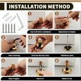 thumbnail image 5 of Black Mechanical Door Stopper for Bottom of Door, Adjustable Height Indoor No Magnetic Door Stop, Heavy Duty Windproof Floor Door Stopper with Screws & Adhesive (2 Way Mount), 5 of 7