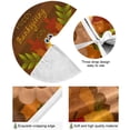 thumbnail image 2 of FMSHPON Happy Thanksgiving Day Xmas Christmas Tree Skirt Stand Mat for Holiday Party Decoration Indoor Outdoor 48 inches, 2 of 6