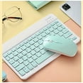 thumbnail image 2 of VIGOR- New! Wireless Bluetooth Mint Green Keys Ultra Slim Sleek Rechargeable Keyboard, 2 of 4