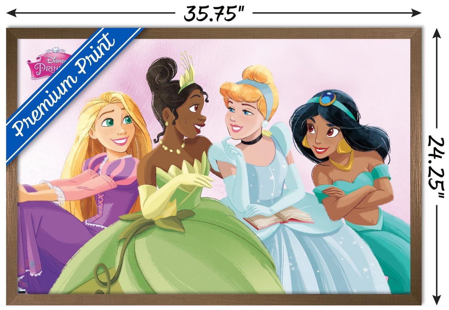 Disney Ultimate Princess Celebration - Group Wall Poster, 22.375" x 34" Framed
