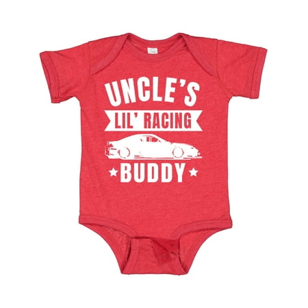

Inktastic Uncles Lil Racing Buddy Gift Baby Boy or Baby Girl Bodysuit