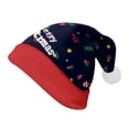thumbnail image 4 of NMMUED Christmas Hat Christmas Beanie Holiday Hats Christmas Accessories Party Hats for Adults Dark Blue M, 4 of 4