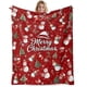 thumbnail image 1 of Christmas Snowmen Blanket, Premium Ultra Soft Warm Christmas Blanket Gifts for Couch, Sofa, Bedroom 50x60 inches Happy Christmas decor (Red snowmen-Ch, 1 of 5