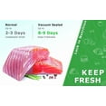 thumbnail image 5 of Vacuum-sealed bag Roll with FoodSaver Compatibility 2-Pack 8 "x 236" double-sided embossed-BPA-free bag for sous vide cooking or food storage can be tailored to any length (total 472feet), 5 of 8