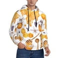 thumbnail image 2 of Cauagu Honey Bee Set for Men's Pullover Hooded Sweatshirt Athletic Casual Hoodie Aautumn Hoodie Sweatshirt for Men Pullover Casual Hooded Sweatshirt-Small, 2 of 7