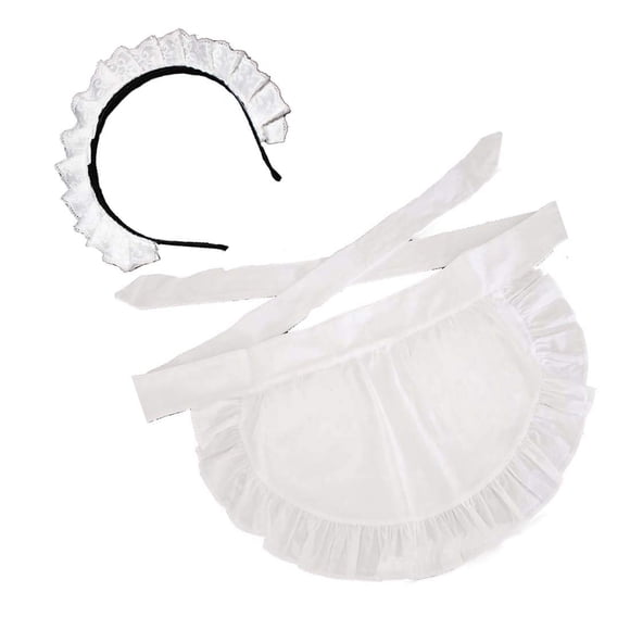 MAYSONG delantal victoriano para mujer, delantal de cosplay, delantal de ama de llaves francesa