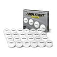 thumbnail image 1 of GoSports Foam Flight 24 Pack Indoor and Outdoor Practice Golf Ball Set, White, 1 of 7