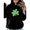Black-2, variant on Black Print Hoodie Sweatshirt Iridescent Swirl Shamrock Graphic Sweatshirt St Patricks Day Eye Catching Shirts Tops S-2XL