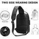 thumbnail image 3 of Bolso bandolera impermeable para hombre, bolso bandolera con puerto USB, bolso de hombro informal para hombre, 3 of 5