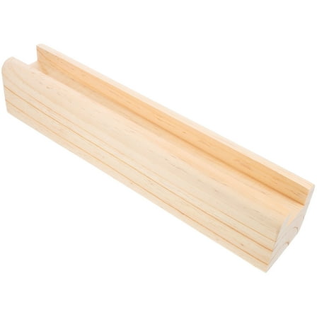 OUNONA  Floor Mirror Stand Support Wooden Holder Decor Home Large White Ivory