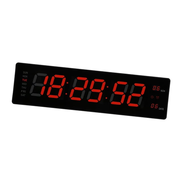 Reloj Digital LED Macarena reloj despertador colgante de pared rojo