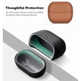 thumbnail image 6 of FL Leather Case - for Samsung Galaxy Buds 3 / Galaxy Buds 3 Pro Case Cover - Selected Skin-Friendly Leather, Carbon Fibre Texture, Handmade Shockproof Hard Cover, 6 of 7